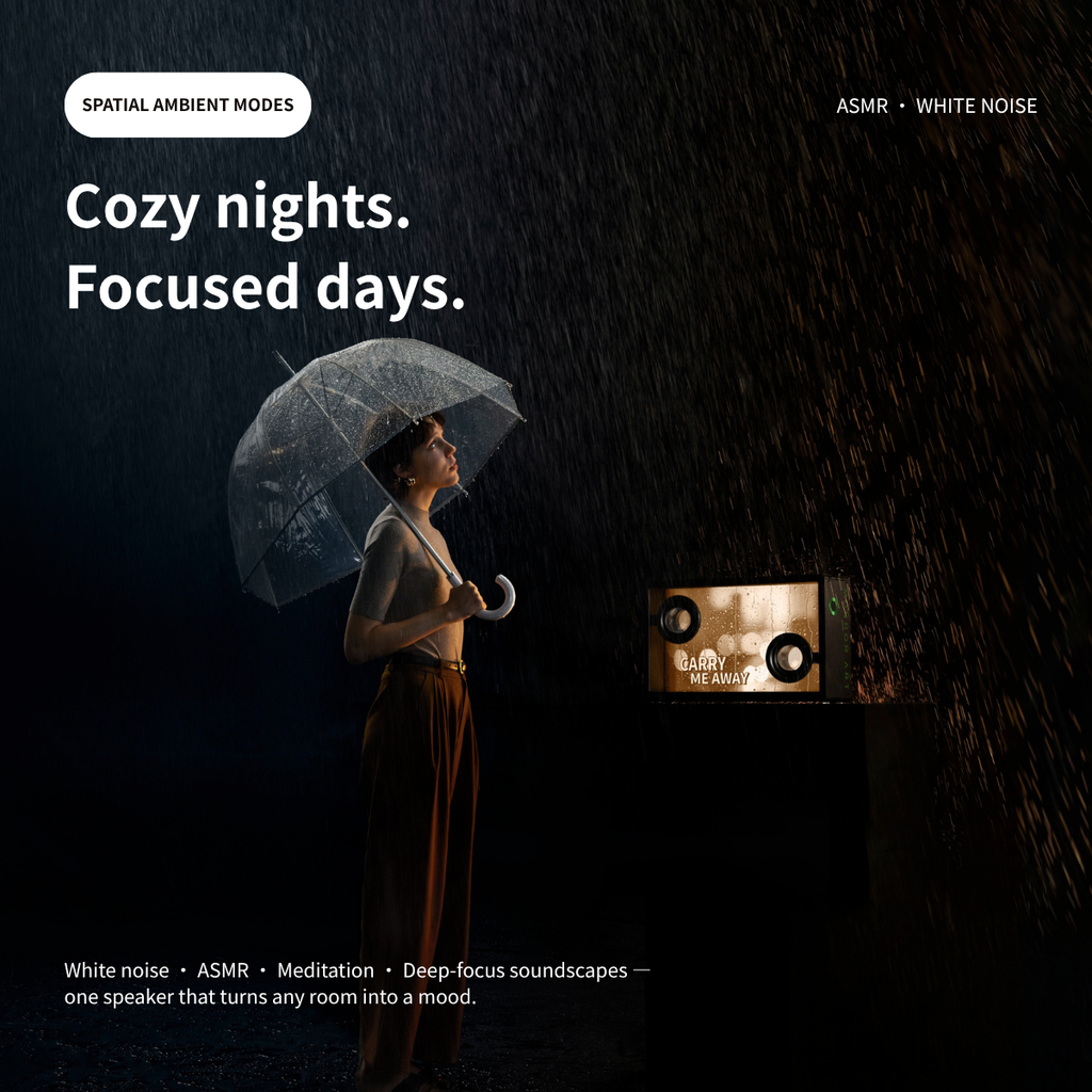 🎵 Lyric Transparent Speaker — Floating Lyrics & AI Visuals
