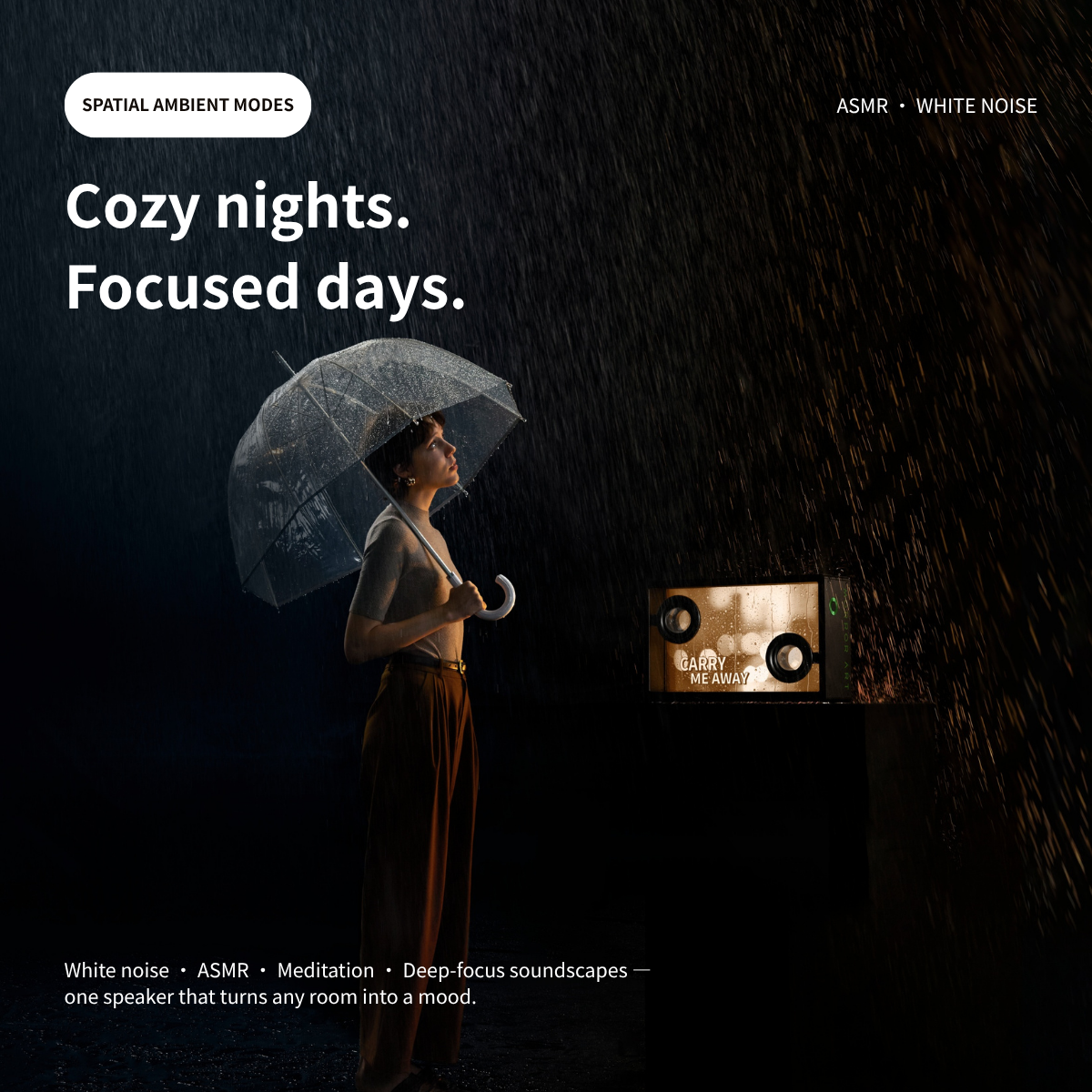 🎵 Lyric Transparent Speaker — Floating Lyrics & AI Visuals