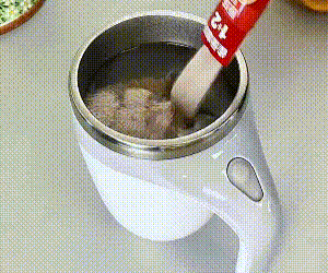 SAY GOODBYE TO CLUMPS & COLD SIPS! The Mug That Mixes Your Drink FOR YOU-Like Magic!