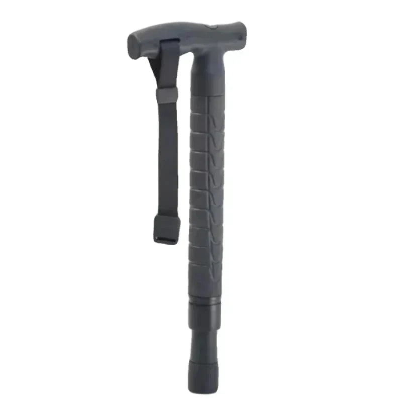 Telescopic Hiking Trekking Pole with Self-Defense Baton