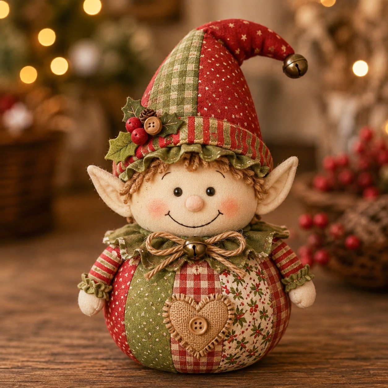🎄Patchwork Fabric Doll DIY Kit