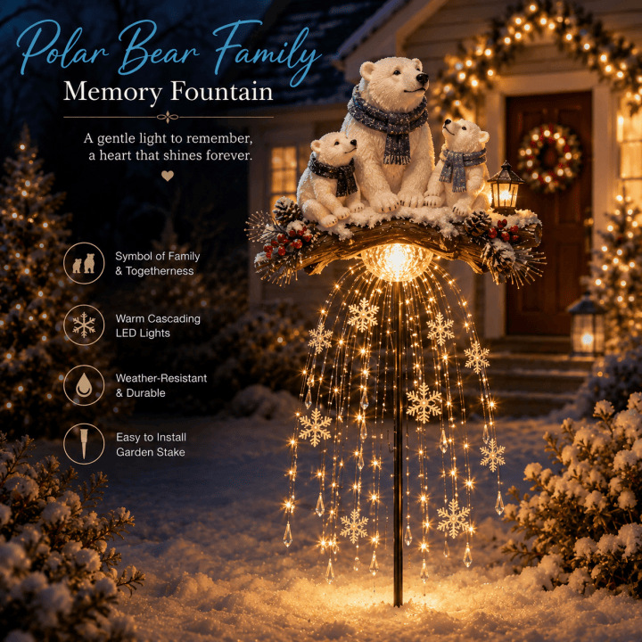 ❤️ Cardinal Memory Fountain – Lighted Christmas Remembrance Garden Decor