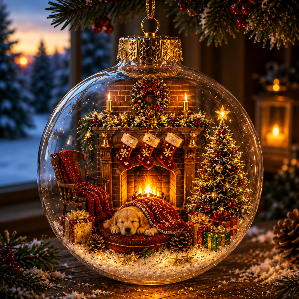 🔥Limited time 50% OFF -✨🎄 Glowing Christmas Story Ornament – Light-Up Mini Holiday Scene