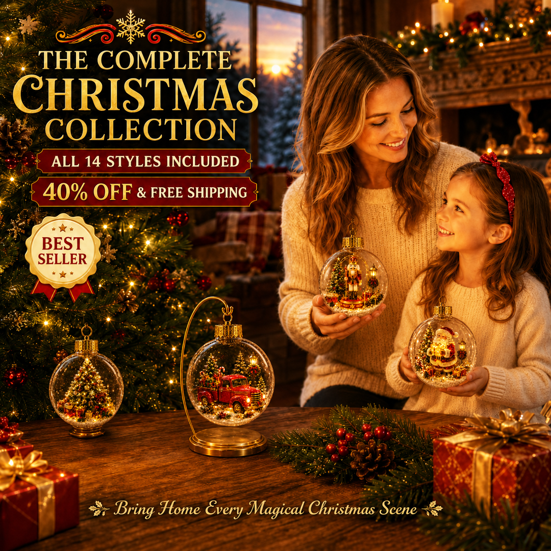 🔥Limited time 50% OFF -✨🎄 Glowing Christmas Story Ornament – Light-Up Mini Holiday Scene