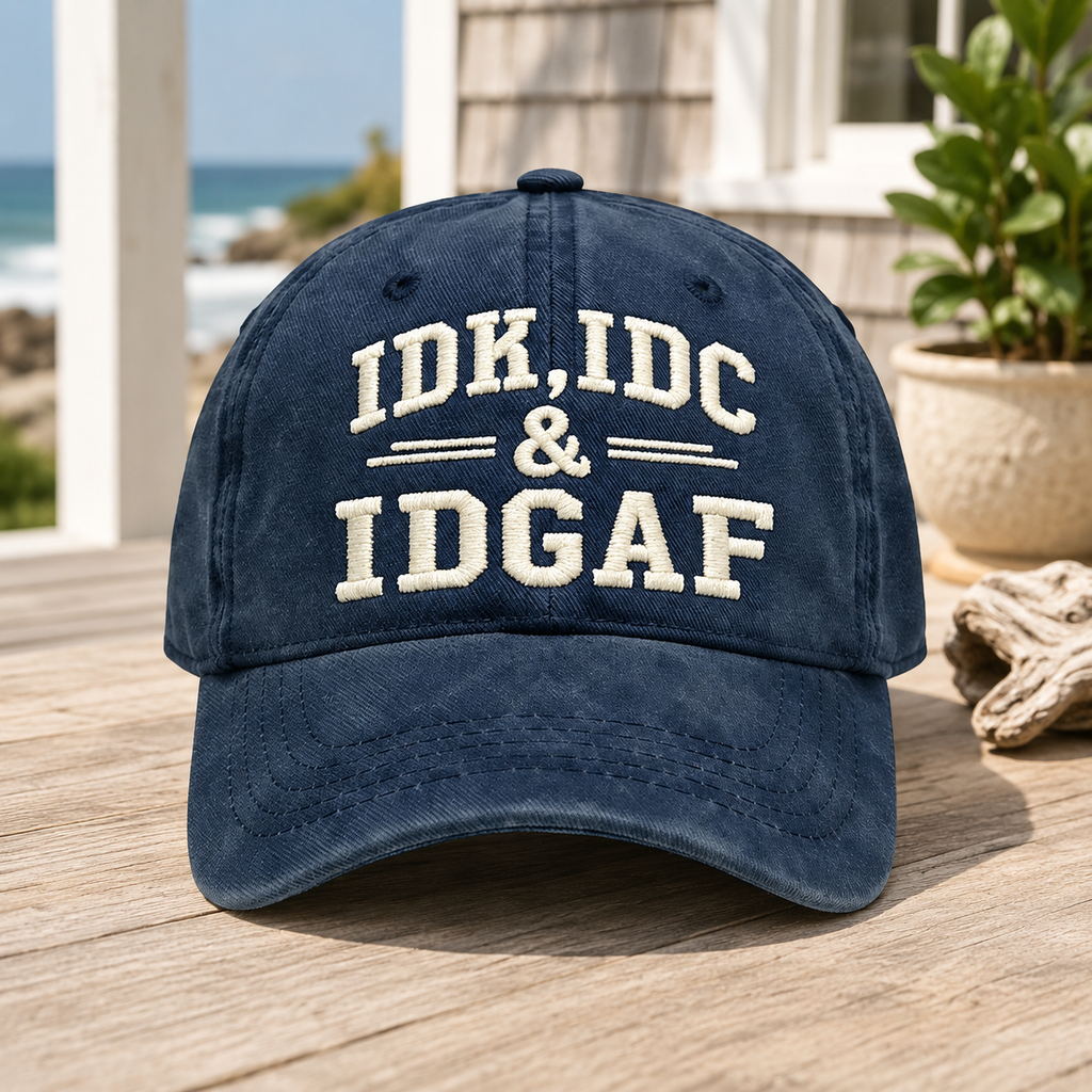 ⭐⭐Vintage Washed Embroidered Baseball Cap – Adjustable Unisex Casual Hat