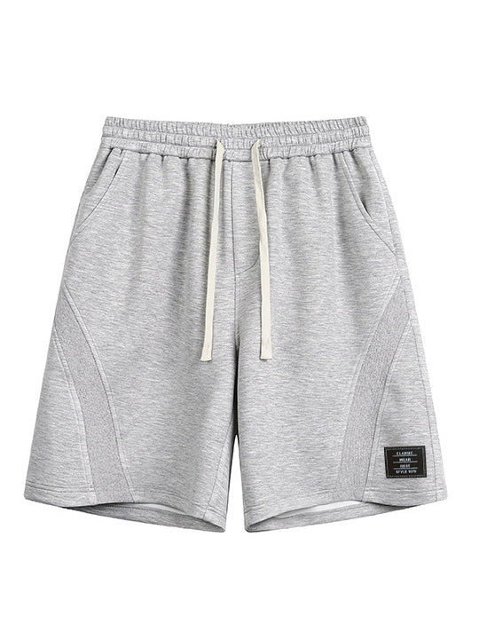 Men's Casual Deconstructed Embroidered Logo Multi-Pocket Shorts