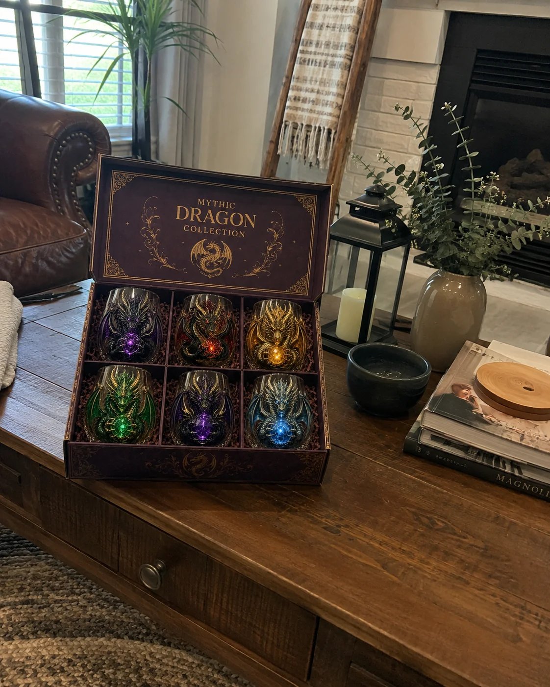 🐉✨ 3D Mythical Dragon Glass | Exclusive fantasy glass with embossed design for whisky, home bar, decoration and legendary gifts 🎁