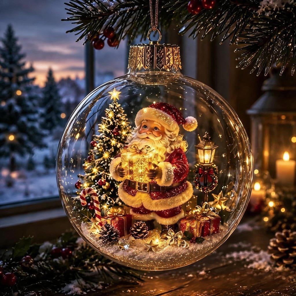 🔥Limited time 50% OFF -✨🎄 Glowing Christmas Story Ornament – Light-Up Mini Holiday Scene