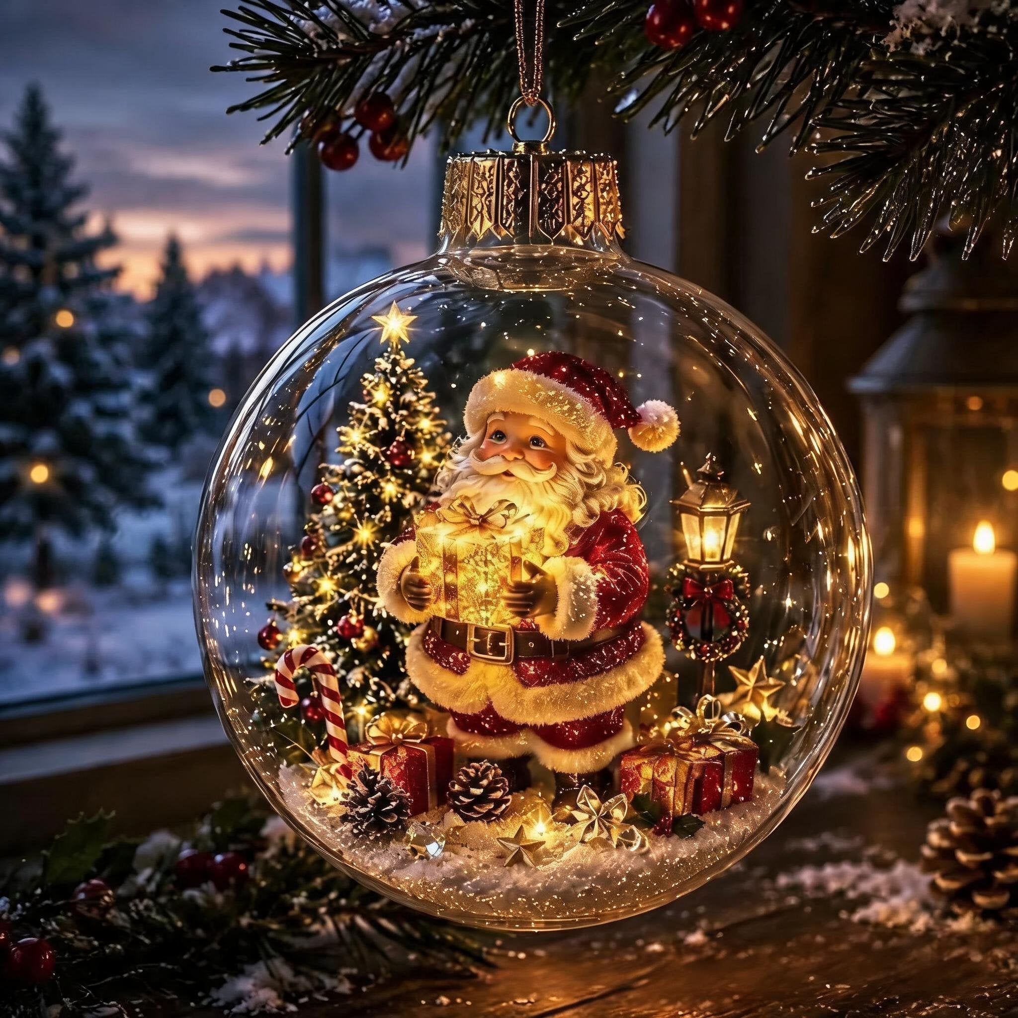🔥Limited time 50% OFF -✨🎄 Glowing Christmas Story Ornament – Light-Up Mini Holiday Scene