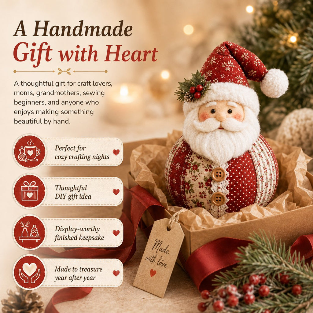 🎄Patchwork Fabric Doll DIY Kit