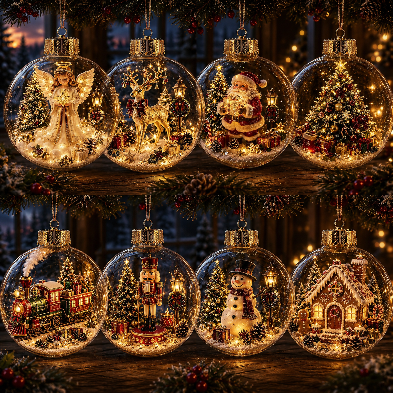 🔥Limited time 50% OFF -✨🎄 Glowing Christmas Story Ornament – Light-Up Mini Holiday Scene