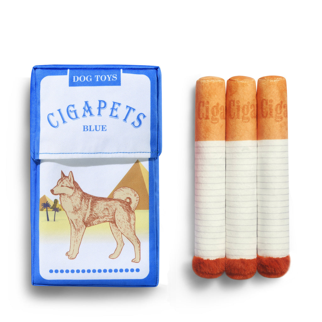 💥💫Funny Interactive Giggle Sound Plush Cigarette Dog Toy