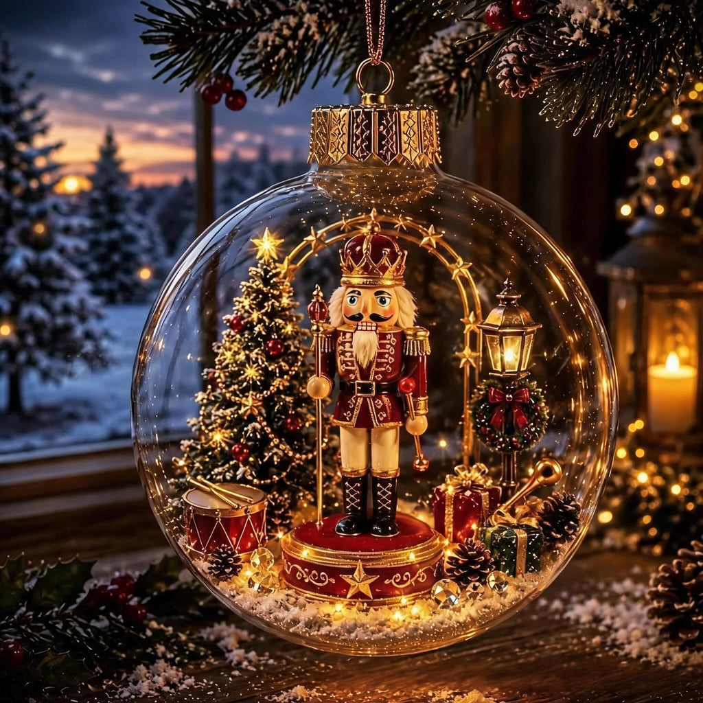 🔥Limited time 50% OFF -✨🎄 Glowing Christmas Story Ornament – Light-Up Mini Holiday Scene