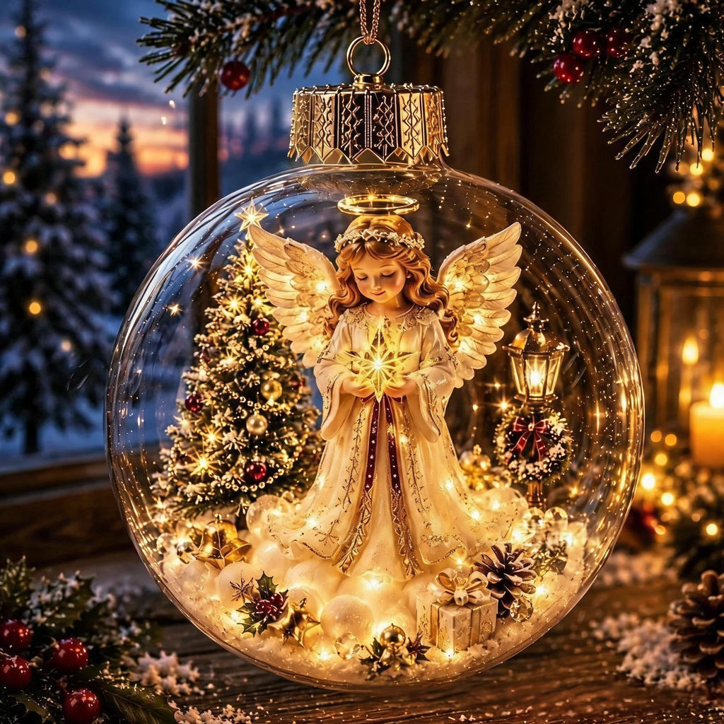 🔥Limited time 50% OFF -✨🎄 Glowing Christmas Story Ornament – Light-Up Mini Holiday Scene
