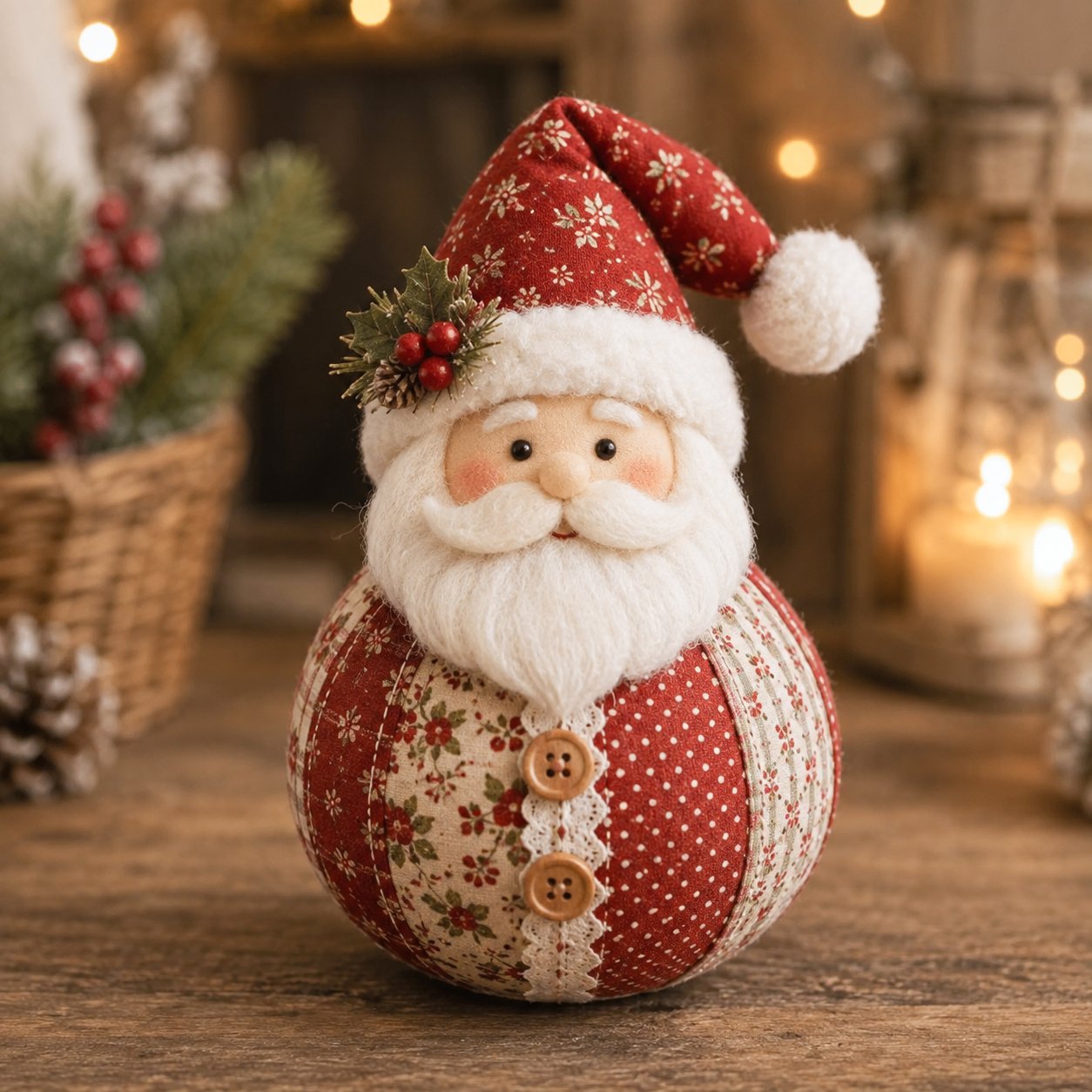 ✨🎄Patchwork Fabric Doll DIY Kit