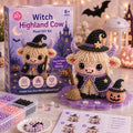 ⏳ Last Day 49% OFF – 🎃 Beginner-Friendly Halloween Highland Cow 3D Pearl Bead DIY Kit | Complete Kit with All Tools & Step-by-Step Guide Included 💕