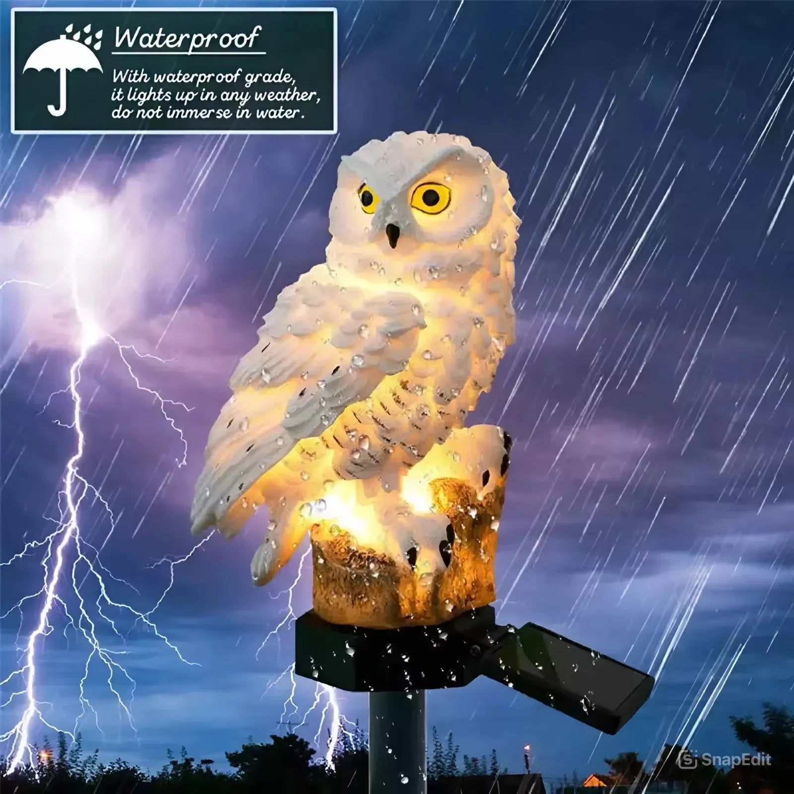 Holiday Special 60% OFF🔥 Solar-Powered Owl Light