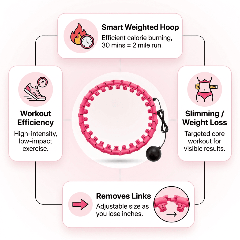🔥Quikory™Hoop - Smart weighted hoop that removes links as you lose inches