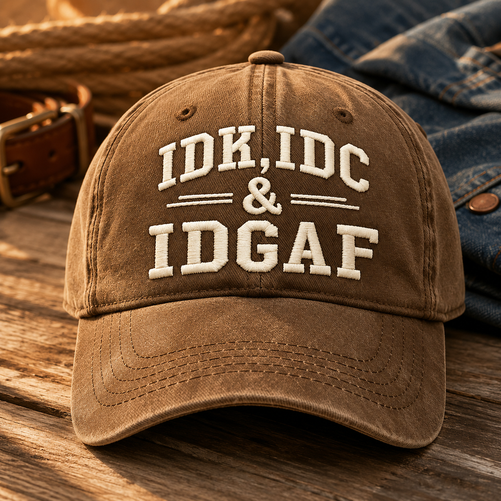 ⭐⭐Vintage Washed Embroidered Baseball Cap – Adjustable Unisex Casual Hat