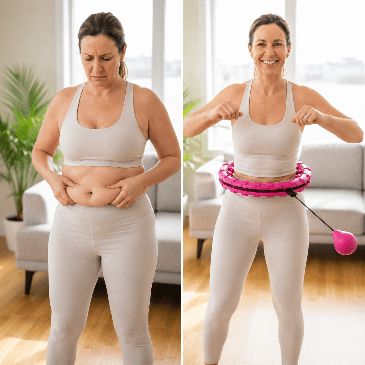 Quikory™Hoop - Smart weighted hoop that removes links as you lose inches