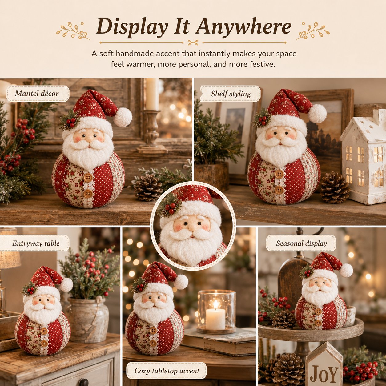 🎄Patchwork Fabric Doll DIY Kit