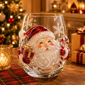 BUY 3 GET 1 FREE🎁 Magical Christmas 3D Glass Cup Collection – Santa, Reindeer, Snowman & Christmas Tree