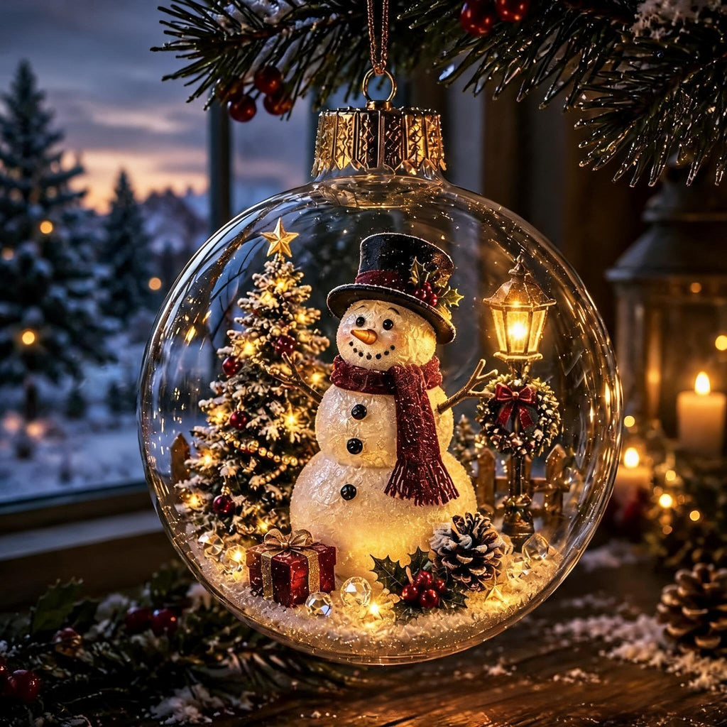 🔥Limited time 50% OFF -✨🎄 Glowing Christmas Story Ornament – Light-Up Mini Holiday Scene